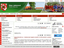 Tablet Screenshot of obecjablonove.sk